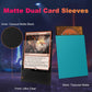 200 Pack Card Sleeves, Matte Dual Trading Card Sleeves With Opaque Back & Smooth Shuffle, Tear Resistant Card Protectors For Mtg