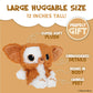 KIDS PREFERRED Gizmo Plush Stuffed Animal, Crinkle Sound, 12 Inches, Multicolor, Model 73950-A