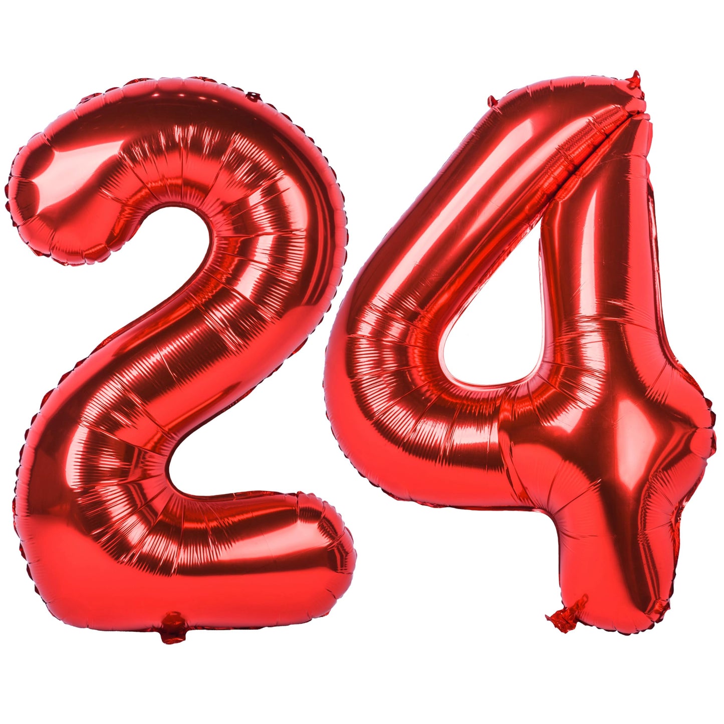 40 In Red Number Balloons Helium Foil Mylar Balloon Birthday Party Banquet Decoration Digital 24