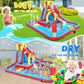 Whubefy Inflatable Water Slide Bounce House, 13.2x10Ft 13-in-1 Bounce House Obstacle Course Waterslides, Summer Fun w/Boxing Pol