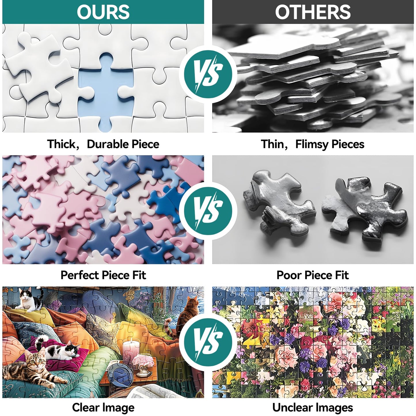 ZSYCZAO 300 Piece Puzzles for mature-themeds  300 Piece Puzzles for mature-themeds Large Piece  Fantasy Cat Winter Jigsaw Puzzle  Funny Gift for mature-themed Kids Senior Challenging Family Games Gift Toy  20.5 X 15 in