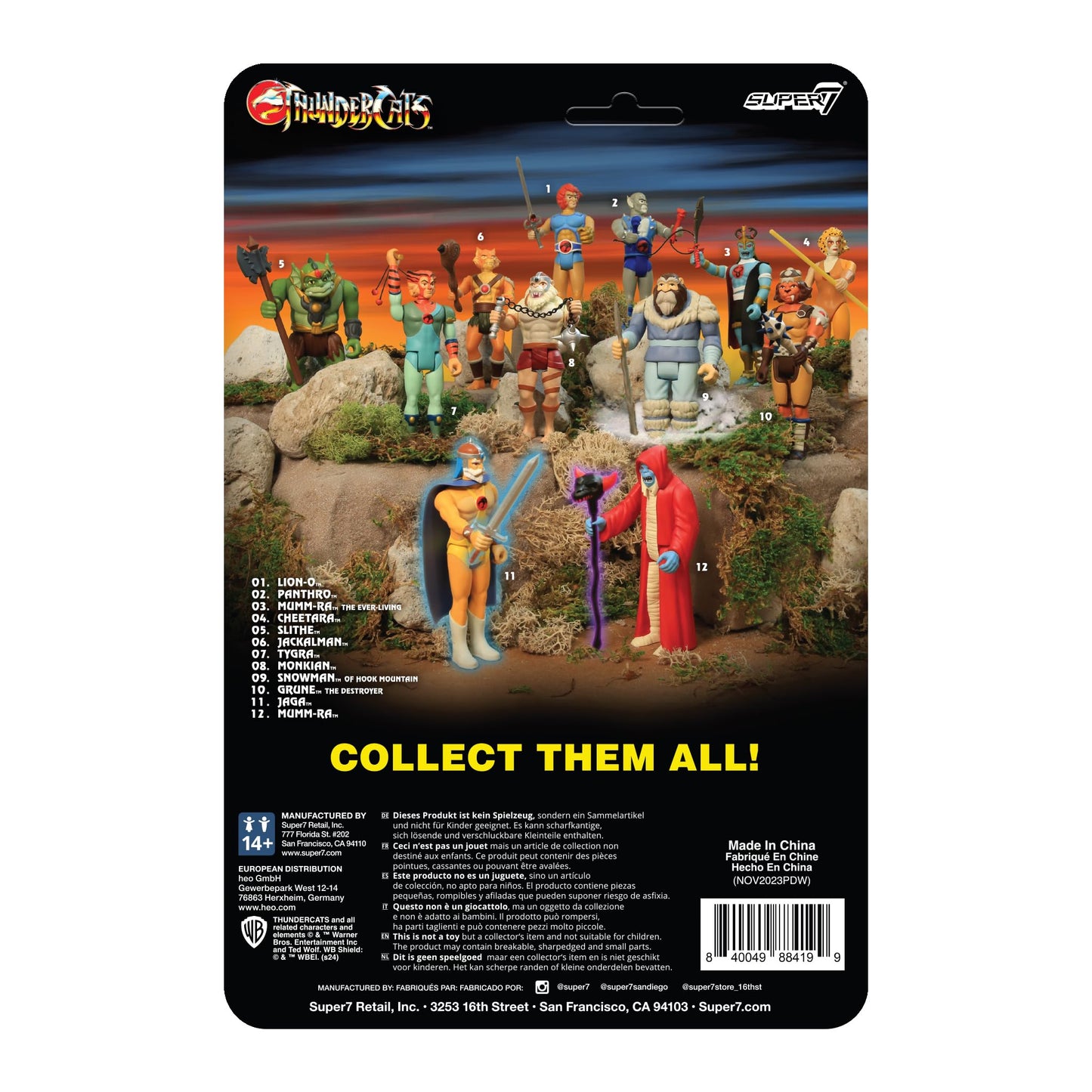 Super7 Thundercats Reaction Figures Wave 06 - Mumm-Ra (Evil Mutant) Action Figure