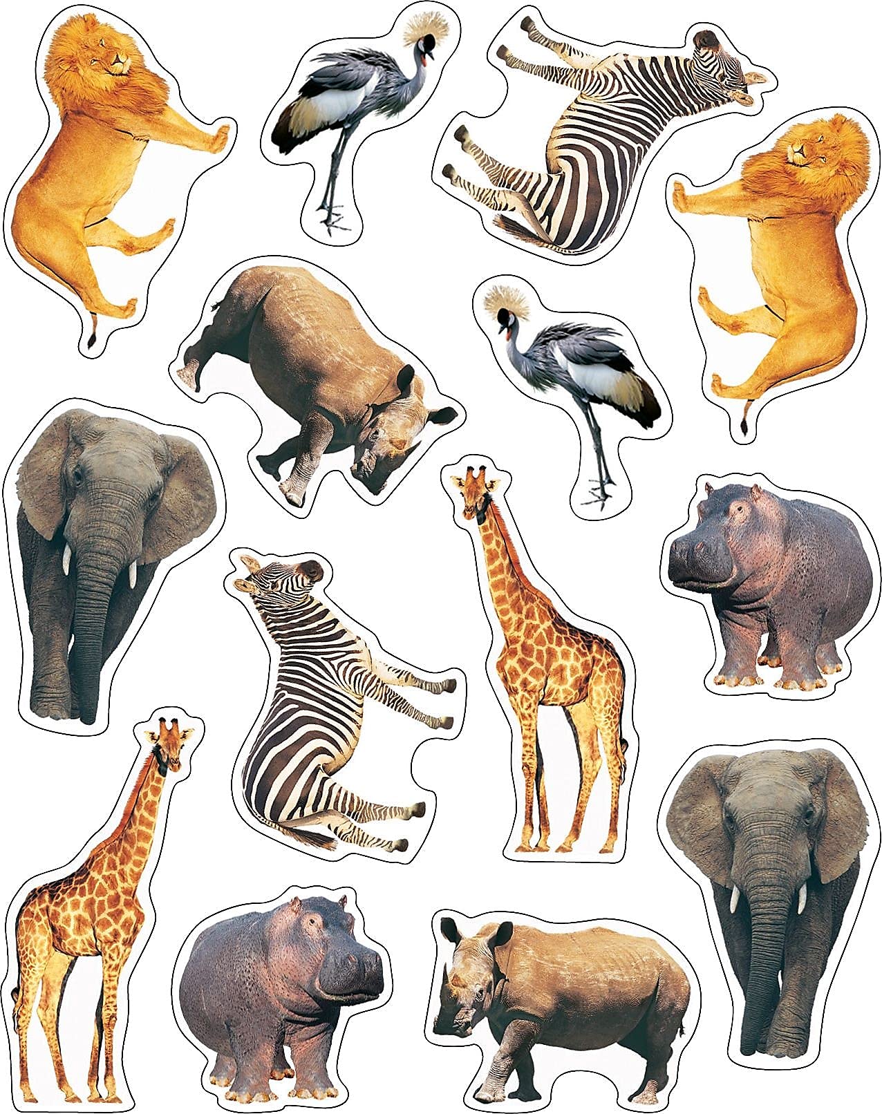 Carson Dellosa Wild Animals Stickers Pack, 84-Piece Classroom Stickers, Multi-Color, Perfect for Incentive Charts and Rewards