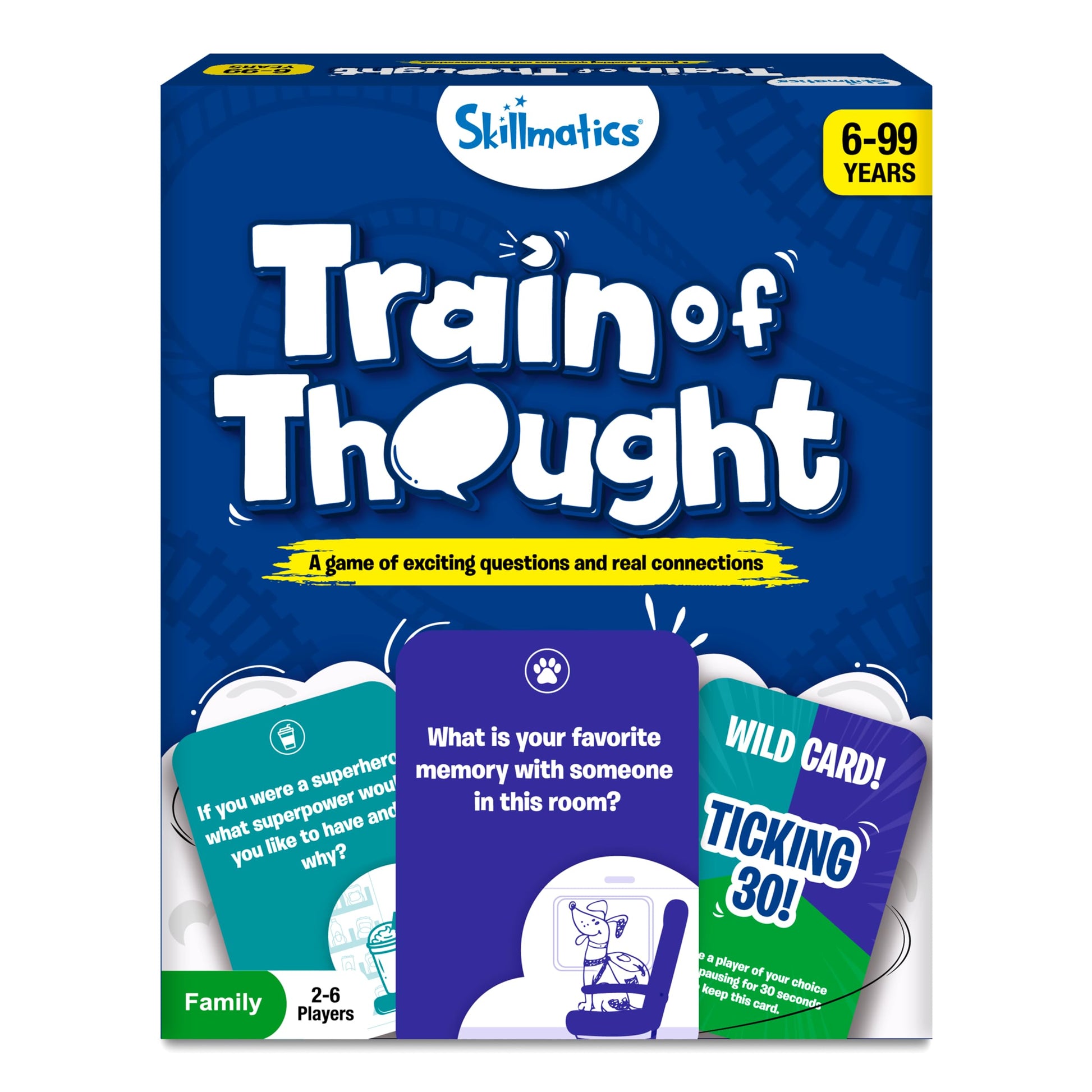 Skillmatics Card Game - Train Of Thought, Fun For Family Game Night, Educational Toys, Travel Games For Kids, Teens And Adults, 