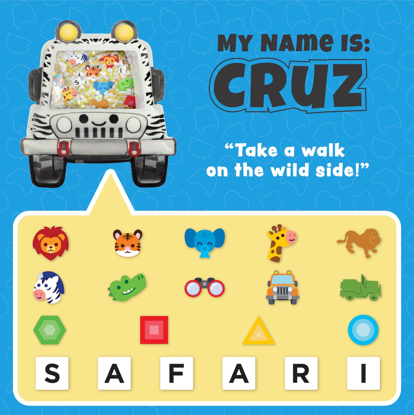 Bizyboo - The Original Seek & Find Plush - Hidden Object Search Problem Solving Educational Matching Game For Kids 2 And Up - 2 Pack (Cruz & Papa Pizza)