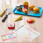 SpongeBob SquarePants Krabby Patty Toy Combo Meal Playset - Child-Size Plastic Fast Food Set with Interactive Burgers and Fries