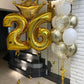 40 Inch Gold 26 Number Balloons Giant Jumbo Huge 26 Or 62 Foil Mylar Helium Number Digital Balloons Gold Birthday Mylar Digital