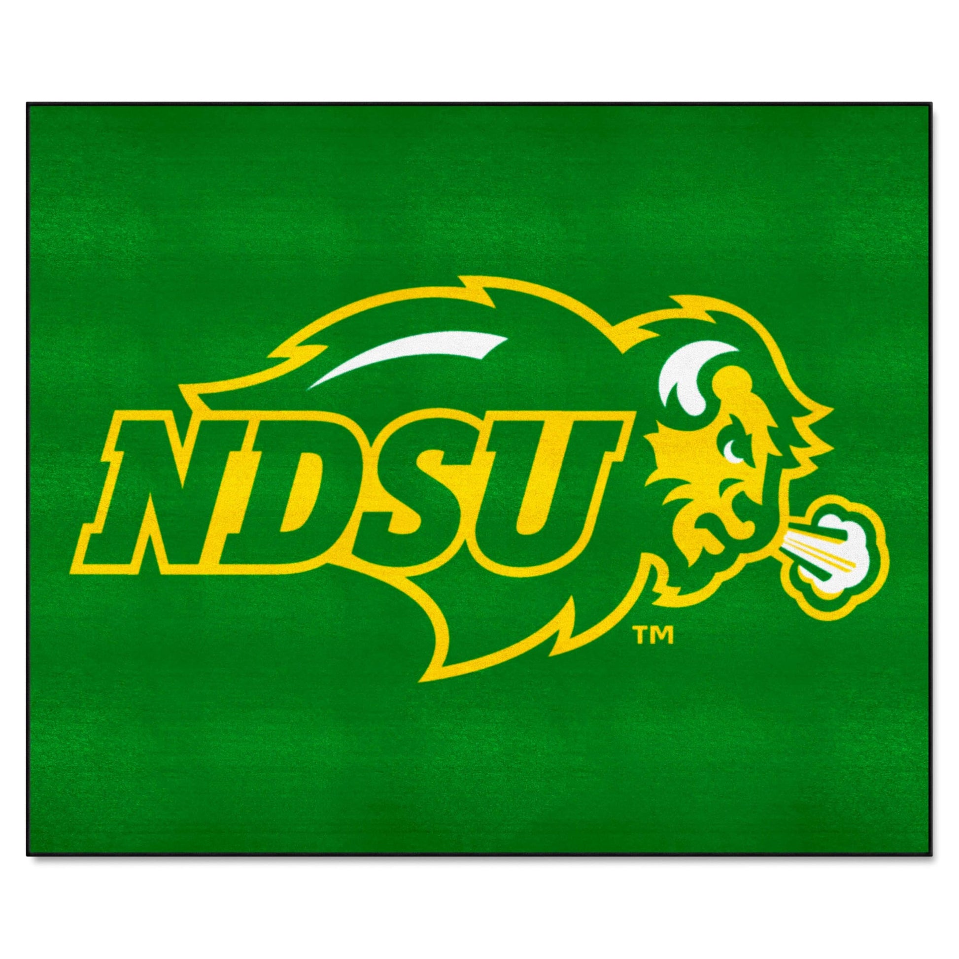 FANMATS 144 North Dakota State Bison Tailgater Rug - 5ft. x 6ft. Sports Fan Area Rug, Home Decor Rug and Tailgating Mat
