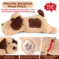 meowtastic Weighted Plush Dog - 22" 4.5 lbs Brown Cotton Stuffed Animal - Cute Gift for Kids & Adults