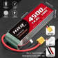 HRB 2packs 4S Lipo Battery XT60 4500mAh 100C 14.8V RC Lipo Battery Compatible with RC Car RC Plane RC Truck RC Boat