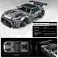 HIGH GODO Racing Car Building Kit, 1:14 MOC Super Sports Car, 1466pcs, Grey, Plastic Model 23009 for Adults & Kids