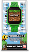 Accutime Minecraft Green Touchscreen Smart Watch for Kids - Selfie Cam, Learning Games, Step Tracker, 40mm, Model MIN4045AZ