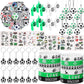 120 Pieces Soccer Party Favors Set, Soccer Goodie Bag Fillers, Soccer Toy Whistle Silicone Bracelet Luminous Tattoo Sticker Temporary Keychain For Soccer Birthday Party Supplies Decorations
