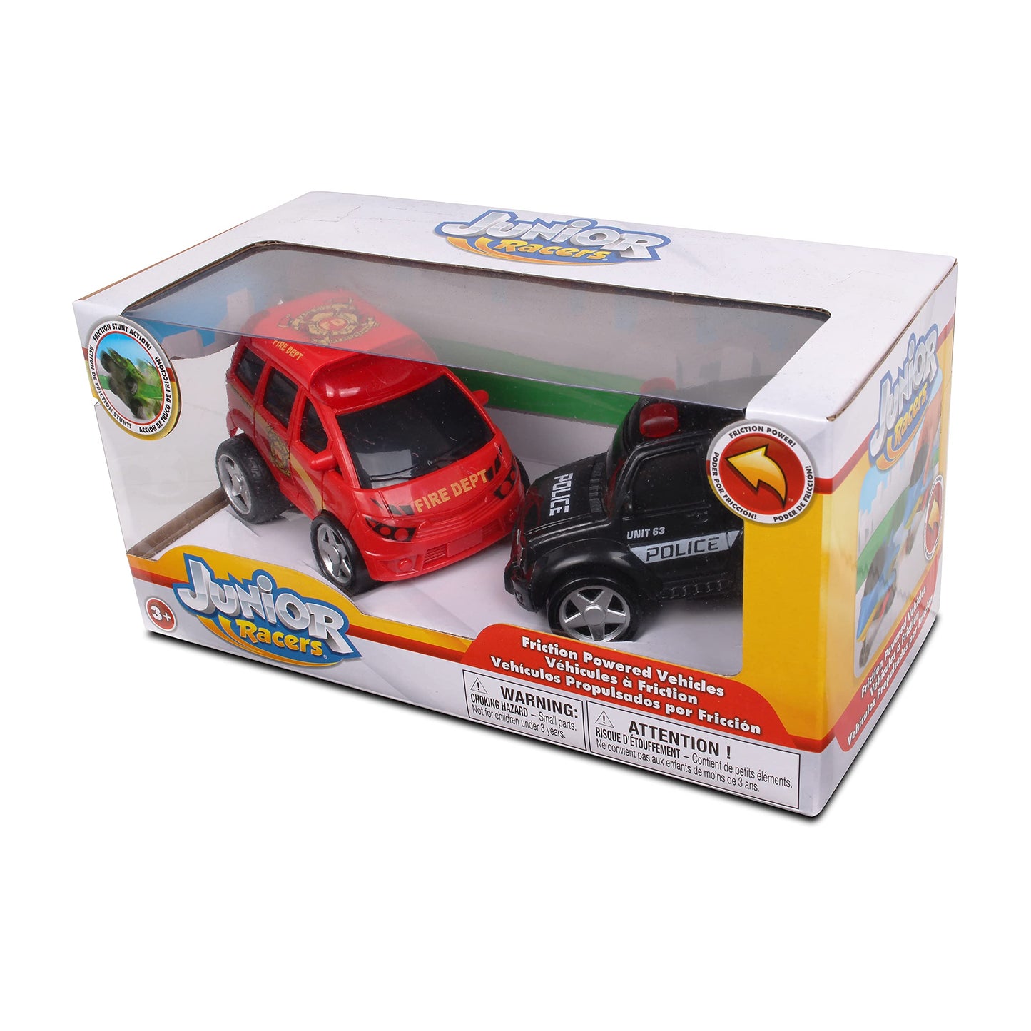 Nkok Junior Racers 2Pk Friction Powered Fire Rescue & Police