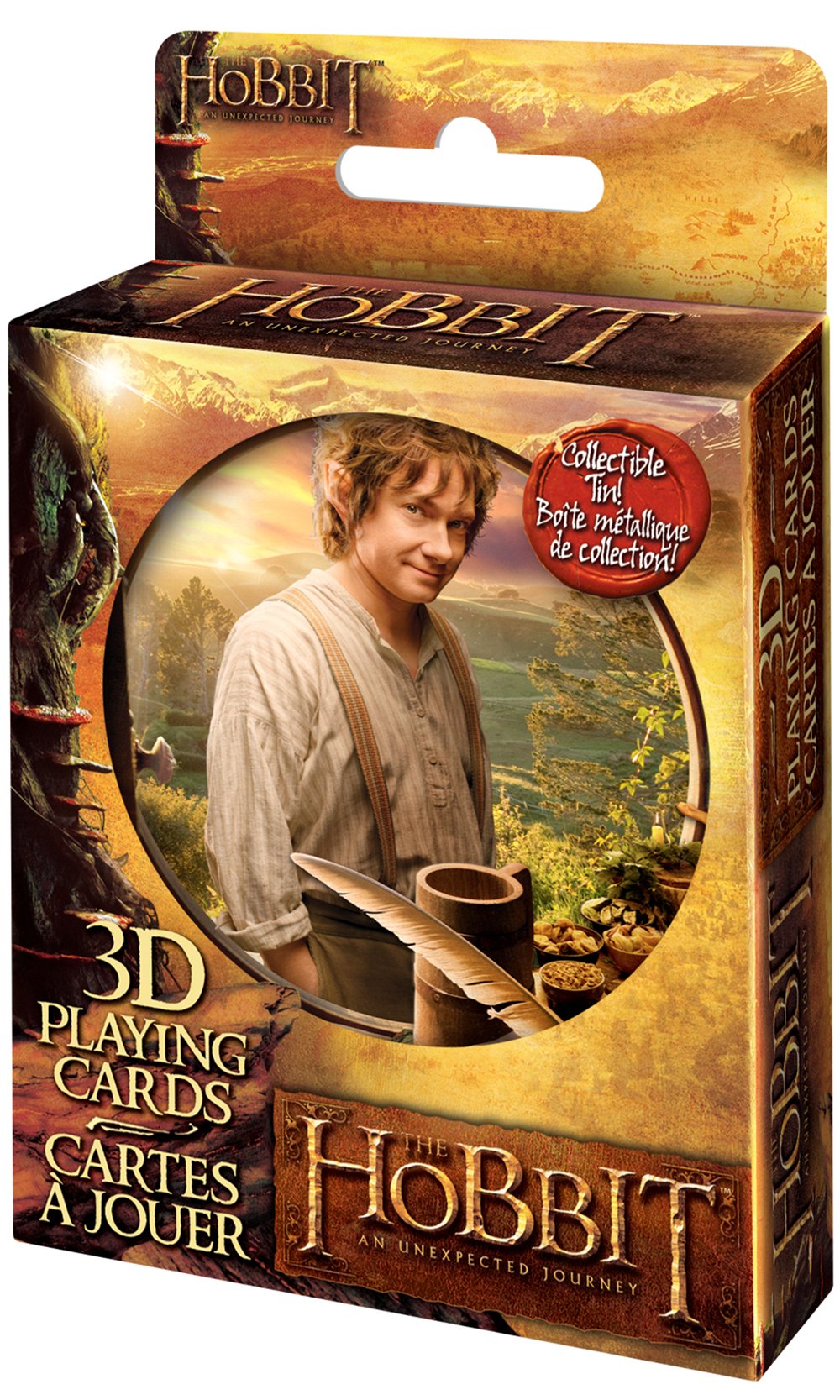 Cartamundi USA The Hobbit 3D Lenticular Deck in Tin - Medium Multicolor Plastic, Model 1073