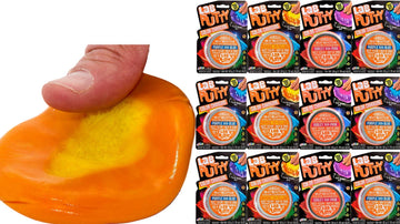 Ja-Ru Lab Color Changing Putty (12 Units Assorted) Heat Sensitive Sensory For Kids. Non Sticky Slime Party Favors. Stress Relief