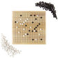Go Set With Natural Wood Board | Portable 29 X 29Cm (11.4' X 11.4') Set | Complete Set Of 361 Stones | 19X19 Grid Layout, Portable Size For Travel | 2-Player - Classic Chinese Strategy Board Game
