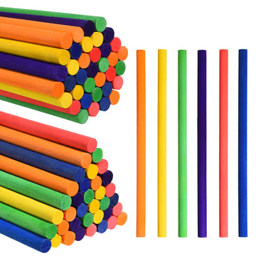 60 Pieces Rhythm Sticks For Kids Bulk, 12 Inch Wood Lummi Sticks Music Classroom Percussion Instruments, 6 Colors