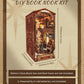 Criolpo Book Nook Kit - Diy Doll House Wooden Miniature House Kit, Book Nook Miniature Kit For Adults Teens, 3D Wooden Puzzle Bo