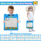 Extra Large Magnetic Drawing Board for Kids, Magnet Doodle Board with 2 Stylus Pen and Beads, Magnetic Dot Art Fine Motor Skills