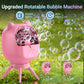 Automatic Bubble Machine For Kids Toddlers, Rotatable Bubble Blower Rechargeable With 38000+ Bubbles Per Minute, Bubble Maker Ma