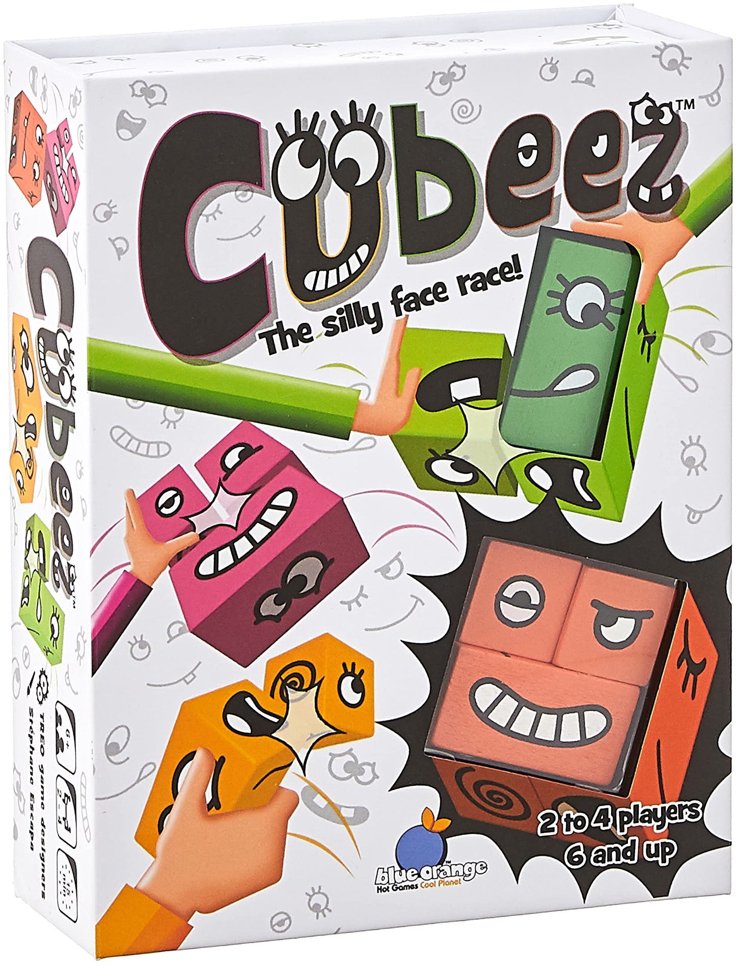 Cubeez The Original Wooden Face Changing Magic Cube Game | Expression Puzzle Building Blocks Pattern Matching Board Game | Kids, Teens, Adults, Family Games | Ages 6+ | By Blue Orange Games