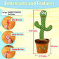 Tiny Tots Toys Dancing Cactus Mimicking Toy For Baby - Talking Cactus That Mimics And Sings - 125 Songs 35 Nursery Rhymes For Toddlers And Up | Repeats, Mimics And Wiggles With Dazzling Led Lights