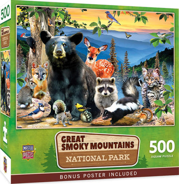 MasterPieces 500 Pieces Jigsaw Puzzle for mature-themeds  Family  Or Youth - Great Smoky Mountains National Park- 15x21