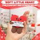 Reluen Knitted Emotional Support Heart - Soft Crochet Plush With Motivational Card, Compact Keepsake For Women, Girlfriend, Wife