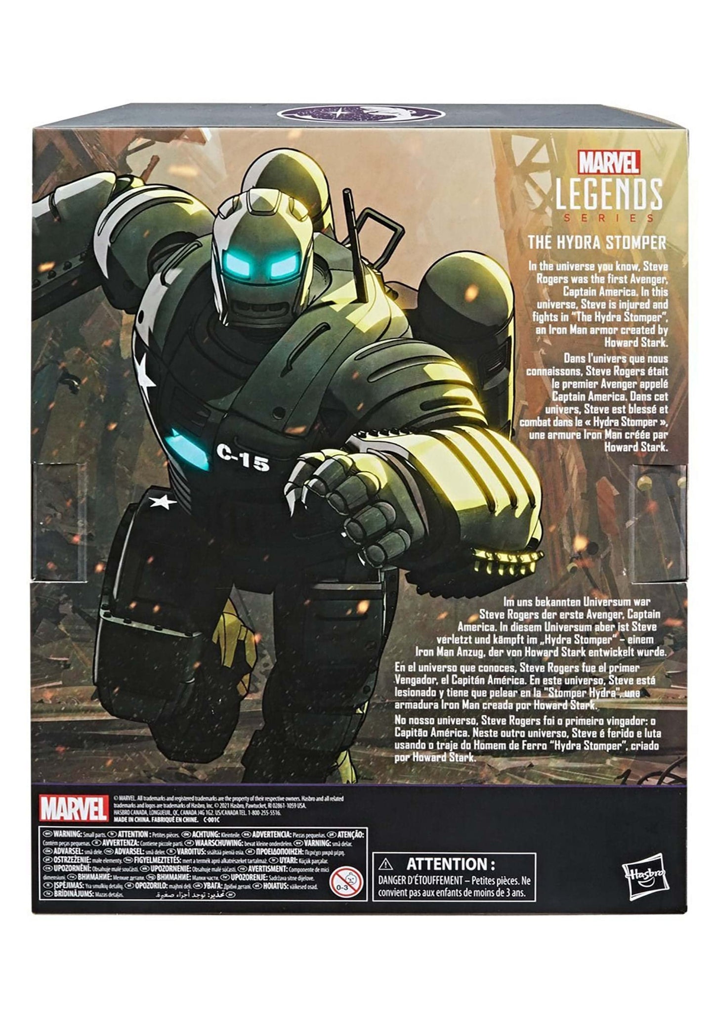 Avengers Marvel Legends Series 6-inch Scale Action Figure The Hydra Stomper Toy  enhanced Design  6-Inch Scale Figure  Backpack  4 Accessories