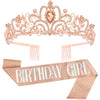 Birthday Crown For Girls, Princess Crown Tiara, Birthday Girl Sash, Birthday Gifts For Girls, Birthday Girl Crown, Birthday Deco