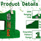 Apinata4U Large Green Number One Pinata, Jungle Theme For Kids Party, Animal Print Birthday Party, Boys And Girls 1St Birthday, Safari Theme Party Decor, Party Favor For Kids, 20 X16 X 4 Inches