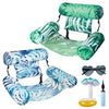 Inflatable Pool Lounge Chairs - Adjustable Floating Pool Chairs for mature-themeds  Comfortable Water Hck with Soft Fabric (Flamingo Theme)