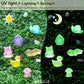 Fexia 100Pcs Mini Resin Ducks 6 Types Bulk To Hide Luminous Mini Animals Glow In The Dark For Diy Garden Dollhouse Combination S