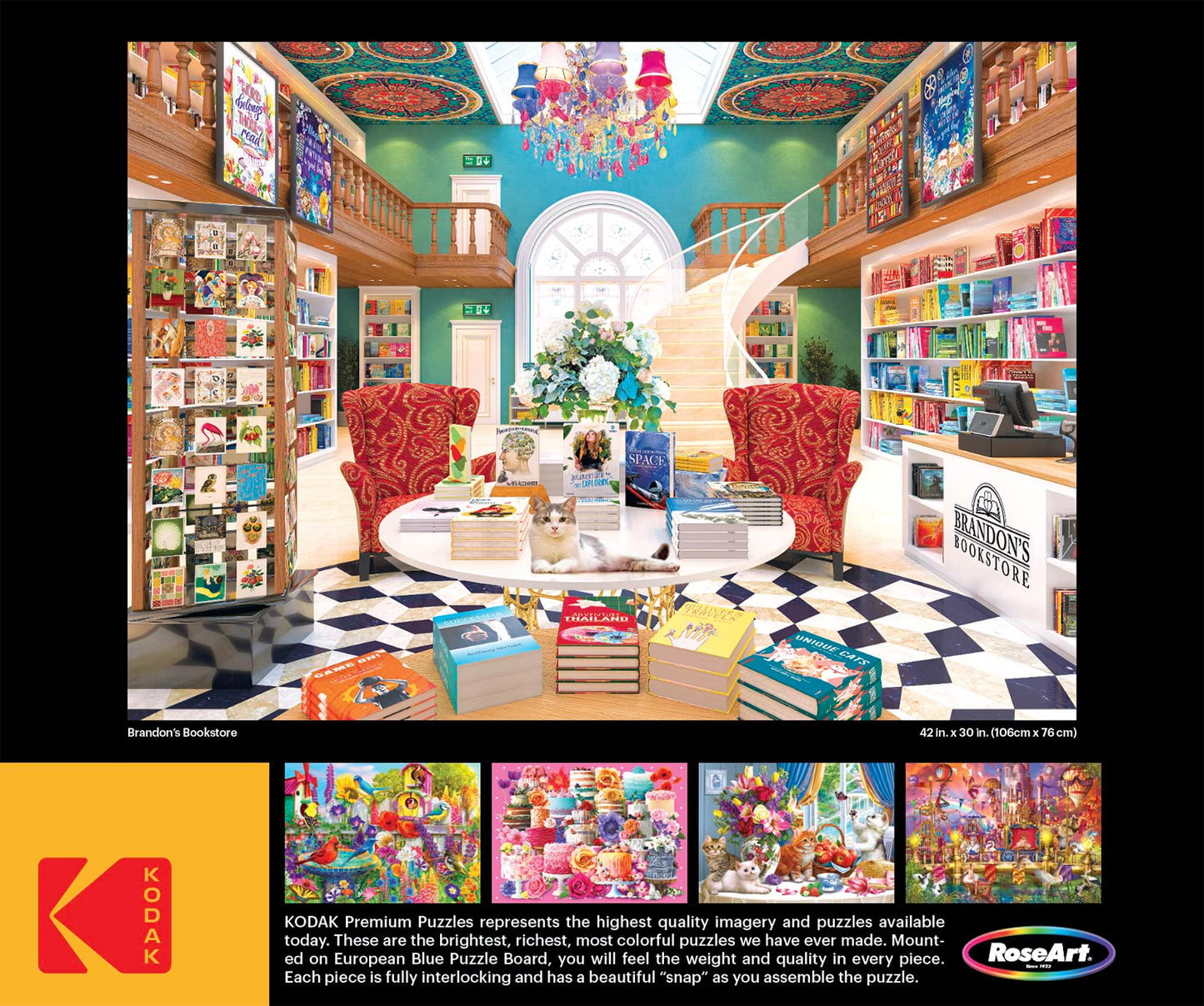 RoseArt 3000 Piece Jigsaw Puzzle for Adults - Kodak Premium - Multi-colored - Model 8150ZZJ-3 - Cardboard