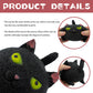 AWANGLUO Squishy Fidget Cat-Shaped Stress Toy, TPR, Black & White, Model HOTTOY01, Anxiety Relief for Kids & Adults