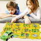 25Pcs Puzzle Racer Kids Car Track Set, Dinosaur Jigsaw Puzzle Racer Car Track Set Puzzle Track Car Play Set Preschool Gifts For