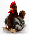 The Petting Zoo Chicken Stuffed Animal Plush Toy, 12in Brown Plushie, Model 421304, Perfect Gift for Kids