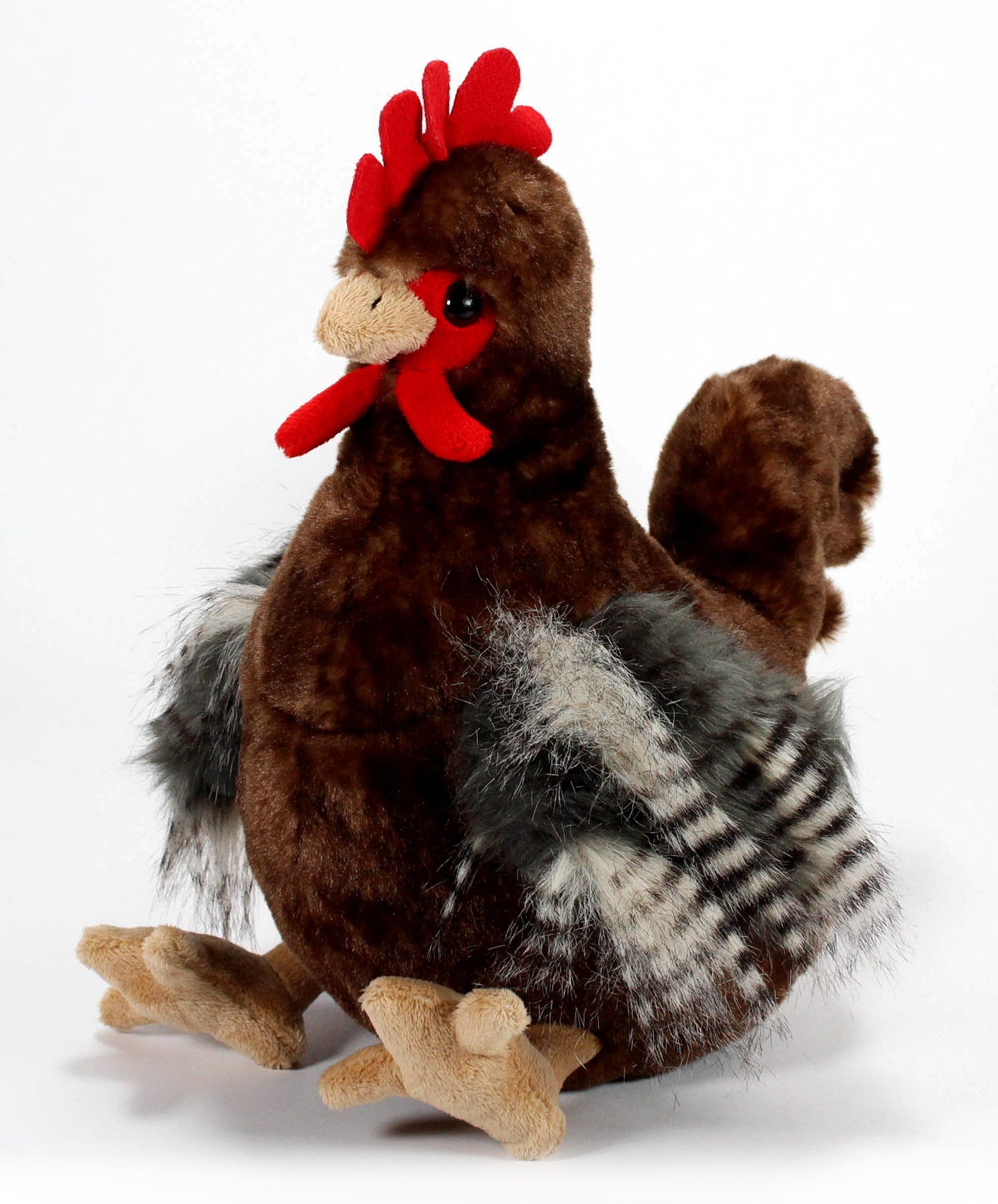 The Petting Zoo Chicken Stuffed Animal Plush Toy, 12in Brown Plushie, Model 421304, Perfect Gift for Kids