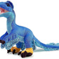 Zhongxin Made Simulation Microraptor Dinosaur Stuffed Plush Toy - 18Inch Blue Dinosaur Utahraptor Tyrannosaurus Plushie, Figurines Stuffed Toys Soft, Gifts Collectible For Kids