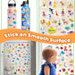 Walenced Reusable Sticker Book For Toddlers 2-4 Years, 3 Sets Stickers For Kids, Toddler Sticker Book Ages 1-3, 113 Pcs Toddler