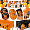 Miucat Basketball Party Decorations, 139Pcs Basketball Party Supplies-Serves 24 with Plates Napkins Cups Tablecloth Birthday Ban
