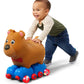 Kid Trax Silly Skaters Bear Toddler Foot to Floor Ride On Toy, Kids 1-3 Years Old, Soft and Inflatable, Single Rider, Light Up L