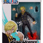 BANDAI Anime Heroes One Piece Figures Sanji Action Figure | 17cm Articulated Sanji Anime Figure with Swappable Arms and Faces One Piece Action Figures Pirate Toys Range