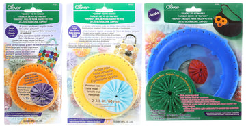 Bundle Of Three (3) Quick Yo-Yo Makers: Large (Makes 1.75' Yo-Yos), Extra Large (Makes 2-3/8' Yo-Yos), And Jumbo (Makes 3.5' Yo-Yos)