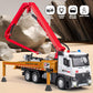 Concrete Pump Truck Toy Metal Cab, Diecast Construction Trucks with Working Water Pump, Lights and Sounds, Construction Vehicles