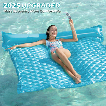 Jasonwell Floating Mat Pool Floats - Giant Inflatable Pool Float Lake Raft Lounge Floating Water Mat For Swimming Pool Floatie L