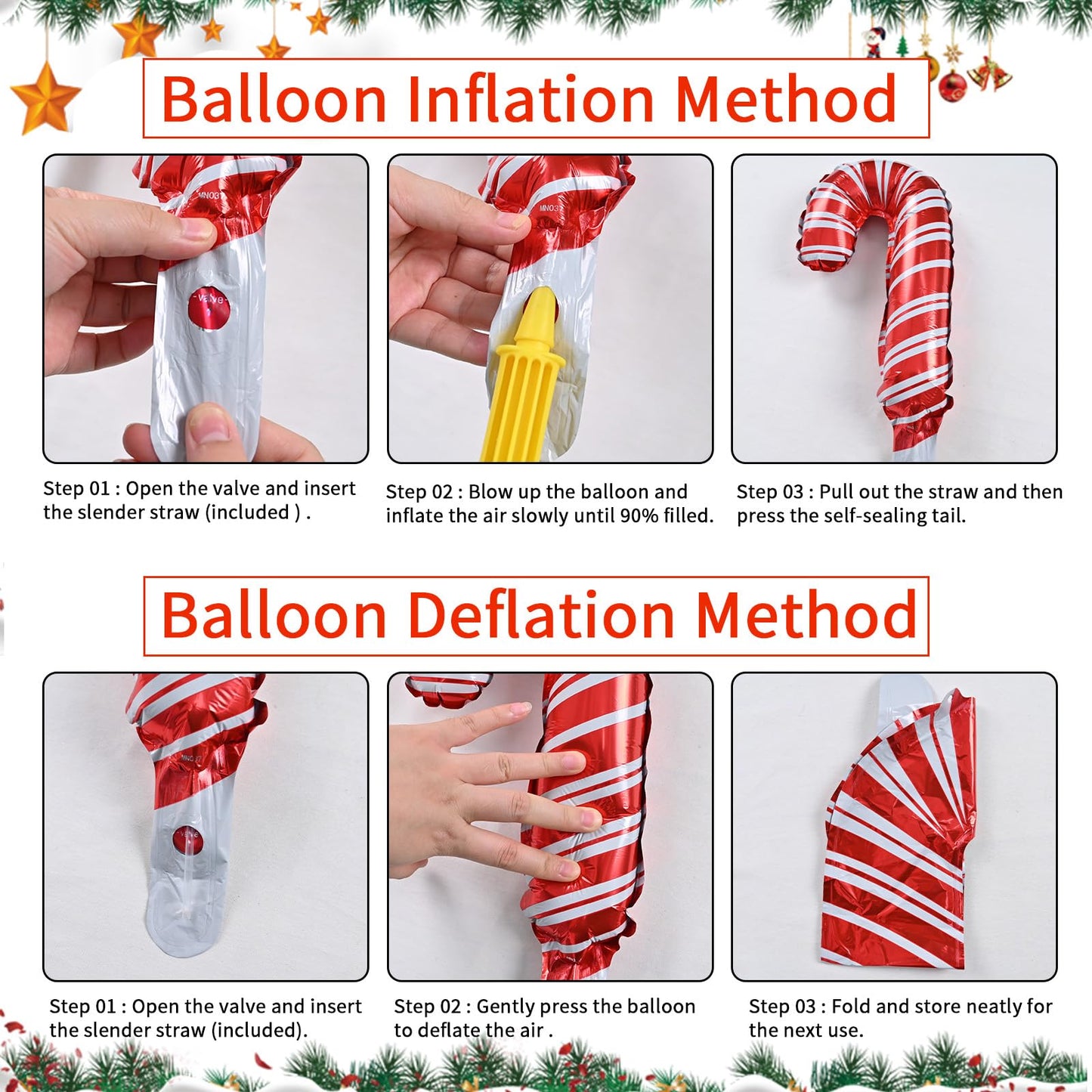 Christmas Balloon Garland Arch, 123 Pcs Christmas Balloon Arch Kit With Red Green Gold Latex Balloons, Christmas Foil Balloon St