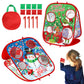 Christmas Bean Bag Toss Games For Kids, Christmas Party Games Double-Sided Collapsible Cornhole Board, Carnival Toys Gifts For B