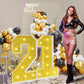 Imprsv 3Ft Gold 21St-Birthday Decorations Numbers: 21St Birthday Party Anniversary Decorations Large Light Up Numbers 21 For Him